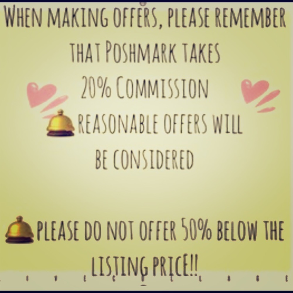 Let’s make a deal! 💋 Reasonable offers welcome.